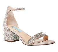 Betsey Johnson Mari, Sandali con Tacco Donna, Champagne, 40.5 EU Larga