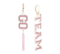 Betsey Johnson Orecchini a forma di pallone da calcio, One Size, Metallo, Nessuna pietra preziosa