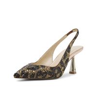 Betsey Johnson SBCLARK - Décolleté a punta con strass, Leopardati, 37 EU