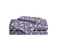 Betsey Johnson - Set di lenzuola, biancheria da letto 100% liscia e setosa, con federe abbinate, resistente alle macchie e alle pieghe, ispirato ai capi essenziali per la casa (Cowgirl Disco Purple,