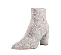 Betsey Johnson, Stivaletti da donna Sb-Cady, Argento, 10