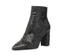 Betsey Johnson - Stivaletti da donna Sb-Cady, nero, 37 EU