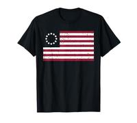 Betsy Ross Flag Camicia - Distressed Betsy Ross Bandiera Americana Maglietta