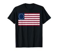 Betsy Ross Flag Camicia - Distressed Betsy Ross Flag Maglietta