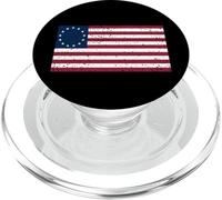 Betsy Ross Flag camicia - Distressed Betsy Ross Flag PopSockets PopGrip per MagSafe