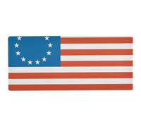 Betsy Ross Flag Early Usa Blu Rosso Comodo enorme Tappetino per mouse per gaming lungo anime mousepad 80 x 30 cm