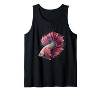 Betta Fish Fighting Aquarium Colorful Siamese Donne Ragazza Canotta