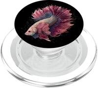 Betta Fish Fighting Aquarium Colorful Siamese Donne Ragazza PopSockets PopGrip per MagSafe
