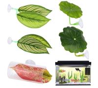 Betta Fish Hammock - 5 pezzi giocattoli di riposo a lama regolabile | Aquarium Decor Set per betta, gamberetti, Corydora, kuhli loach, pesce gatto, nano e | accessorio di riproduzione, GIOCO