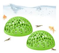 Betta Fish Shrimp Cave - 2 Pieces Aquarium Hiding Place for Small Aquatic Pets, Breeding and Shelter Decor for Stress Reduction, Fish Tank Accessory for Home Office School Desk