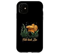 Betta Fish Tank Zen Aquarium Aquatic Life Lover Custodia per iPhone 11