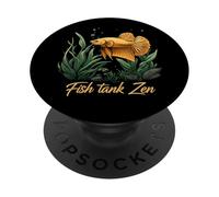 Betta Fish Tank Zen Aquarium Aquatic Life Lover PopSockets PopGrip Adesivo