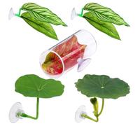 Betta Leaf Hammock - Habitat di pesce d'acquario decorativo per riproduzione e riposo, morbida funzione comoda con facile attaccamento, set di 5 decorazioni per acquari per letto per il sonno di Guppy