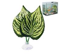 Betta Leaves Aquarium Decor - Artificial Safe Plant Bed for Fish Tank | Realistic Leaf Resting Platforms Easy Install for Betta Fish Home Dorm Office Apartment Living Room