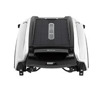 Betta SE Solar Powered Robot automatico per la pulizia della superficie della piscina con skimmer, batteria per la pulizia continua di 30 ore e motori gemelli riprogettati resistenti al cloro (bianco)