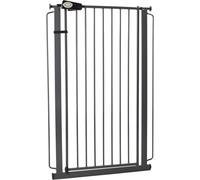 Bettacare Cancelletto per bambini e animali domestici, stretto, 68,5 cm - 75 cm, grigio ardesia, cancello extra alto 104 cm di altezza, stretto montaggio a pressione, cancello per scale, cancello per