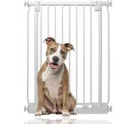 Bettacare Cancelletto per Cani Elite Extra Alto, 65,5cm - 74,5cm, Bianco Opaco, Extra Alto con 96.8cm di Altezza, Cancelletto a Pressione per Cani e Cuccioli, Barriera per Animali Domestici e Cani