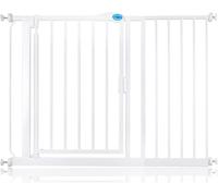 Bettacare Cancelletto per Scale con Chiusura Automatica, 111cm - 118cm, Bianco, Cancelletto di Sicurezza a Pressione, Cancelletto per Bambini, Barriera di Sicurezza per Porte e Corridoi