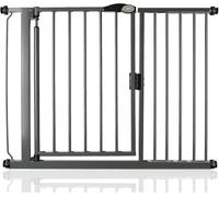 Bettacare Cancelletto per Scale con Chiusura Automatica, 111cm - 118cm, Grigio Ardesia, Cancelletto di Sicurezza a Pressione, Cancelletto per Bambini, Barriera di Sicurezza per Porte e Corridoi