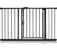 Bettacare Cancelletto per Scale con Chiusura Automatica, 125,4cm - 132,4cm, Nero Opaco, Cancelletto di Sicurezza a Pressione, Cancelletto per Bambini, Barriera di Sicurezza per Porte e Corridoi