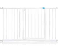 Bettacare Cancelletto per Scale con Chiusura Automatica, 132,6cm - 139,6cm, Bianco, Cancelletto di Sicurezza a Pressione, Cancelletto per Bambini, Barriera di Sicurezza per Porte e Corridoi