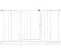 Bettacare Cancelletto per Scale con Chiusura Automatica, 147cm - 154cm, Bianco, Cancelletto di Sicurezza a Pressione, Cancelletto per Bambini, Barriera di Sicurezza per Porte e Corridoi