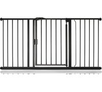 Bettacare Cancelletto per Scale con Chiusura Automatica, 147cm - 154cm, Nero Opaco, CCancelletto di Sicurezza a Pressione, Cancelletto per Bambini, Barriera di Sicurezza per Porte e Corridoi