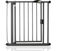 Bettacare Cancelletto per Scale con Chiusura Automatica, 75cm - 82cm, Grigio Ardesia, Cancelletto di Sicurezza a Pressione, Cancelletto per Bambini, Barriera di Sicurezza per Porte e Corridoi