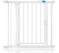 Bettacare Cancelletto per Scale con Chiusura Automatica, 82,2cm - 89,2cm, Bianco, Cancelletto di Sicurezza a Pressione, Cancelletto per Bambini, Barriera di Sicurezza per Porte e Corridoi