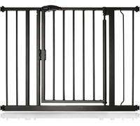 Bettacare Cancelletto per Scale con Chiusura Automatica, 96,6cm - 103,6cm, Nero Opaco, Cancelletto di Sicurezza a Pressione, Cancelletto per Bambini, Barriera di Sicurezza per Porte e Corridoi