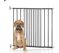 Bettacare Cancello di Sicurezza per Cani in Metallo estendibile, Nero, 62.5cm - 106.8cm, Cancelletto per Scale per Animali Domestici, barriera di Sicurezza per Cuccioli