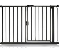 Bettacare Cancello per Scale Auto Close, 111 cm - 118 cm, Nero Opaco, Cancello di Sicurezza a Pressione, Cancelletto per Bambini, Barriera di Sicurezza per Porte, Corridoi e Spazi