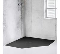 BetteFloor Caro receveurs de douche pentagonaux, 900x900mm, 7191-400, 7191-400, Colorazione: corvo