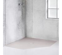 BetteFloor Caro receveurs de douche pentagonaux avec BetteGlasur Plus, 900x900mm, 7191-413PLUS, 7191-413PLUS, Colorazione: Polvere opaca