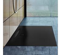 BetteFloor Side receveur de douche latéral avec glazePlus, 100x80cm, 3388-400PLUS, 3388-400PLUS, Colorazione: corvo