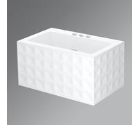 Bette Loft Ornament lavabo sospeso, A230-000SWV4A,HLW3,PW, Loft Ornament bianco [Lavabi > Lavabi Sospesi]