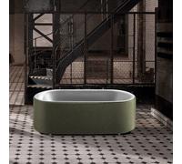 Bette Lux Oval Couture vasca da bagno freestanding, ovale, 3466-000TX+B605-901+B804-851, Lux Oval Couture bianco [Vasche da Bagno > Vasche da Bagno Freestanding]