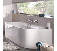 Bette Lux Oval I Silhouette vasca da bagno a parete, con pannello laterale, 3415-000CWVVS,PLUS+B601-901, Lux Oval I Silhouette bianco [Vasche da Bagno > Vasche da Bagno a Parete]