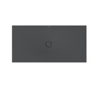 Bette Piatto doccia a pavimento 5939 con supporto piatto doccia minimo, 150x75 cm, Colorazione: corvo