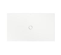 Bette Piatto doccia a pavimento con supporto piatto doccia minimo e piatto doccia antiscivolo Pro 5817, 170x100cm, Colorazione: Neve (bianco opaco)