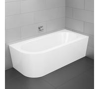Bette Starlet Silhouette vasca da bagno ad angolo, con pannello laterale, 6700-000CELVK+B601-000, Starlet Silhouette bianco [Vasche da Bagno > Vasche da Bagno ad Angolo]