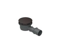 BetteCompact + garniture d'écoulement, latéral, débit d'écoulement 0,5 l/s, avec BetteAntirutsch Pro, B568-403AY, B568-403AY, Colorazione: Fumo opaco