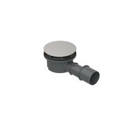 BetteCompact + garniture d'écoulement, latéral, débit d'écoulement 0,5 l/s, avec BetteAntirutsch Pro, B568-410AY, B568-410AY, Colorazione: Argento opaco