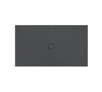 Piatto doccia a pavimento Bette con supporto vassoio minimo e antisdrucciolo Pro 5801, 140x80cm, Colorazione: corvo - 5801-400AE,T1