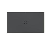 Piatto doccia a pavimento Bette con supporto vassoio minimo e Pro 5966,160x90cm antiscivolo., Colorazione: corvo - 5966-400AE,T1