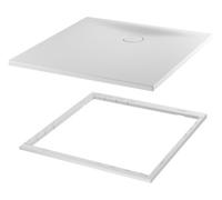 BetteFloor Side receveurs de douche avec support de receveur Minimum et BetteAntidérapant Pro, 900x900mm, 3381-430AE,T1, 3381-430AE,T1, Colorazione: caffè