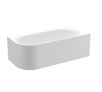 BetteLux Oval V Silhouette Baignoires d'angle, 2 inclinaisons du dossier, installation dans le coin droit, 1750x800x450mm, 3435-000CELVS,AS, 3435-000CELVS,AS, Colorazione: Bianco con falce antiscivolo