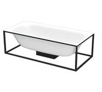 BetteLux Shape vasca da bagno rettangolare indipendente 190 x 90 x 45 cm, 2 s...