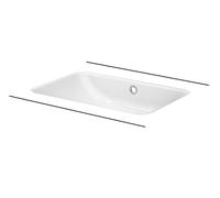 Lavabo Sottopiano Bette One GlazePlus 587x408x130mm Bianco