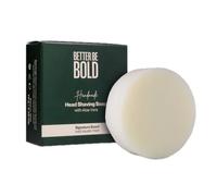 BETTER BE BOLD Sapone da barba calvo da uomo per pelli sensibili | Sapone da barba solido da uomo con aloe vera e bergamotto, schiuma cremosa per cuoio capelluto sensibile e rasatura delicata